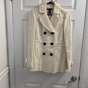 INC International Concepts Women's Ivory Pea Coat